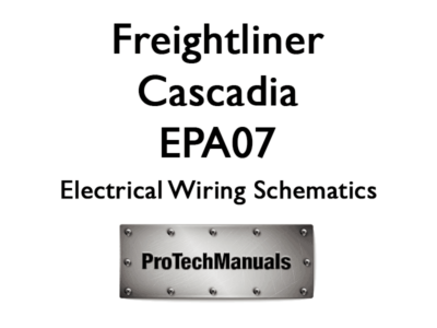 Freightliner Cascadia Wiring Schematics